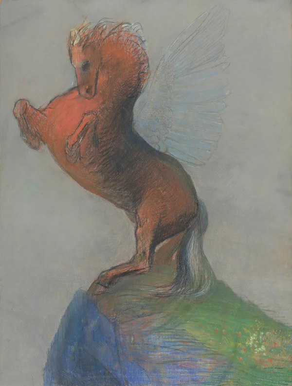 Odilon Redon, De top (La cime), 1894, Van Gogh Museum, Amsterdam (Staat der Nederlanden)